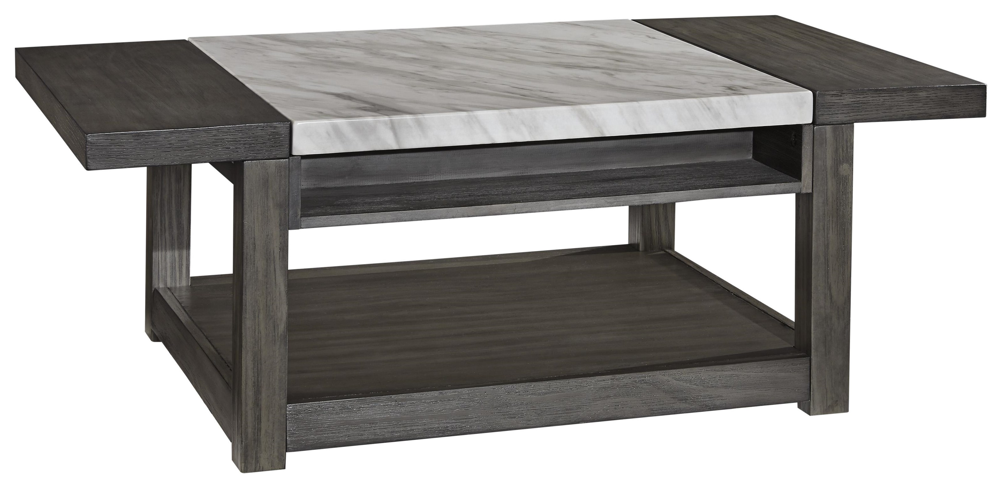 Signature Design By Ashley Vineburg T450 9 3 7 Rectangular Lift Top Cocktail Table Rectangular End Table And Chair Side End Table Set Sam Levitz Furniture Occasional Groups