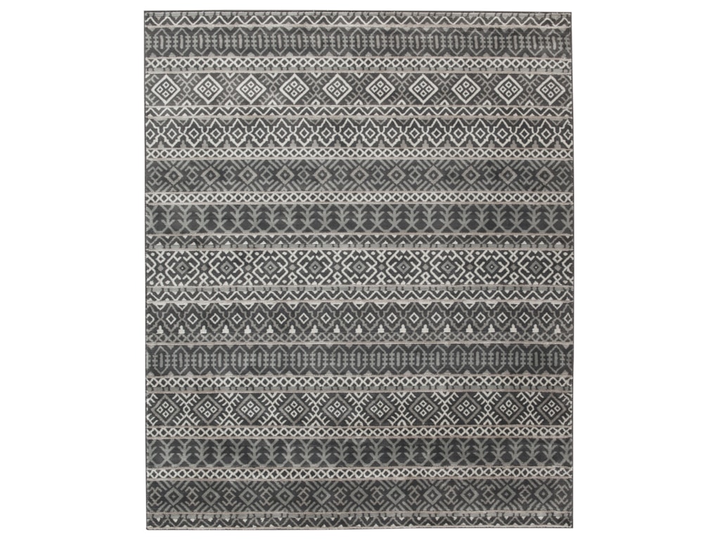 Ashley Signature Design Casual Area Rugs R403152 Joachim Black Tan Ashley Signature Design Casual Area Rugsjoachim Black Tan Medium Rug