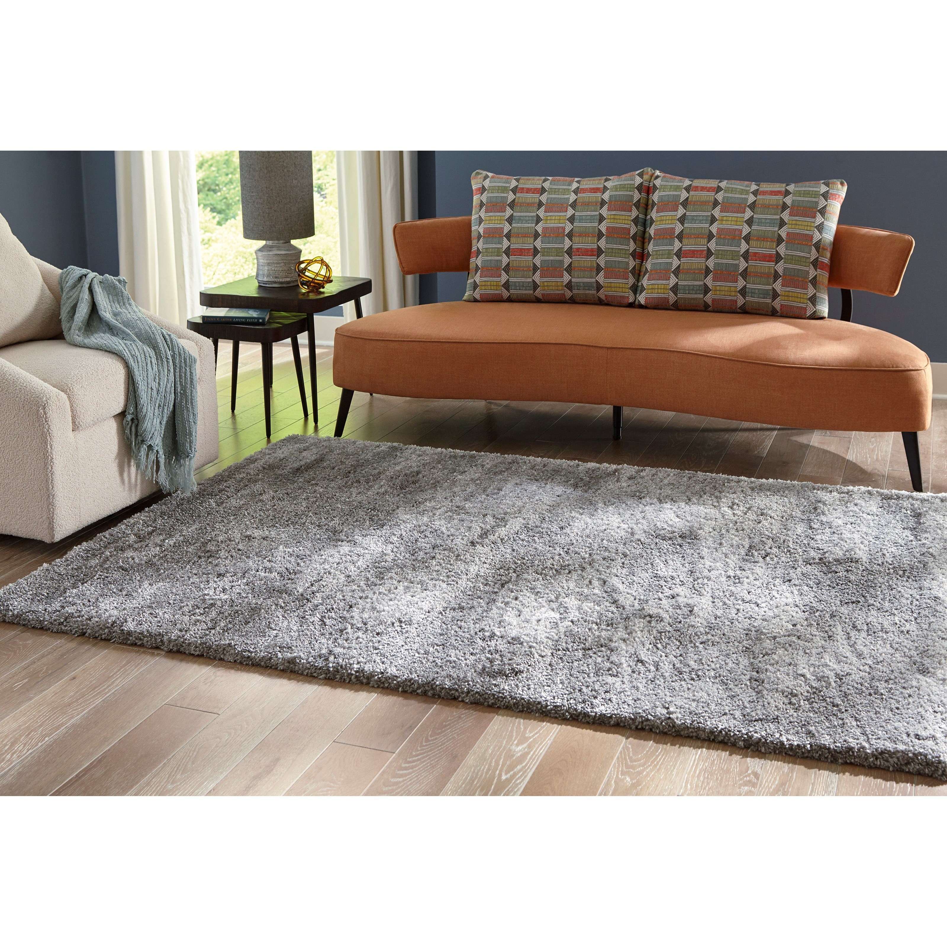 Ashley Signature Design Casual Area Rugs Rendale Light Gray Large