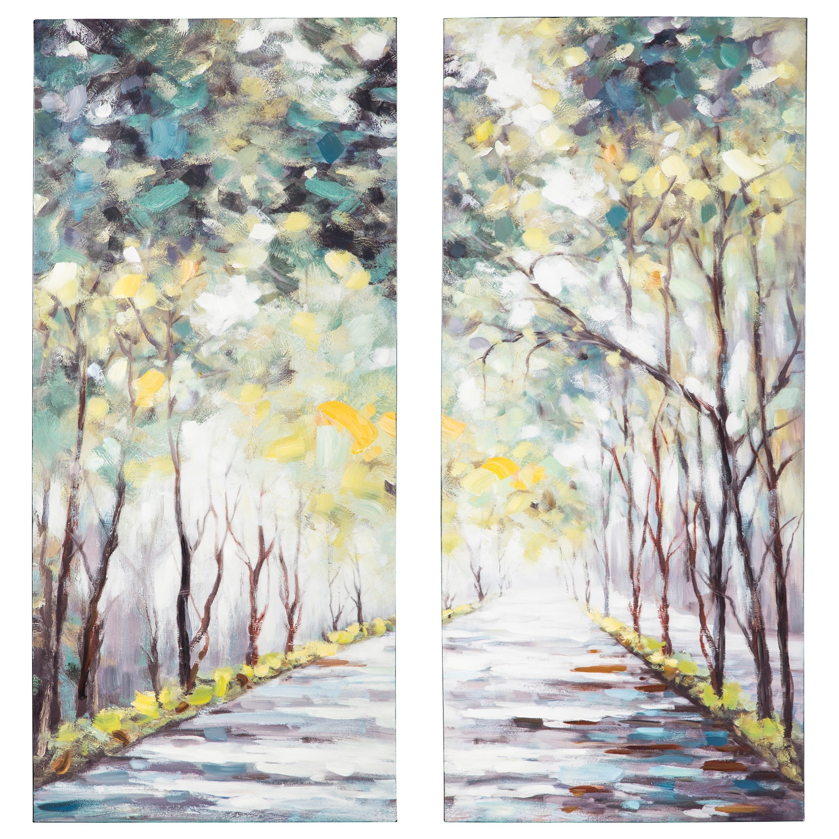 Signature Design By Ashley Wall Art Donagh Green Wall Art Set