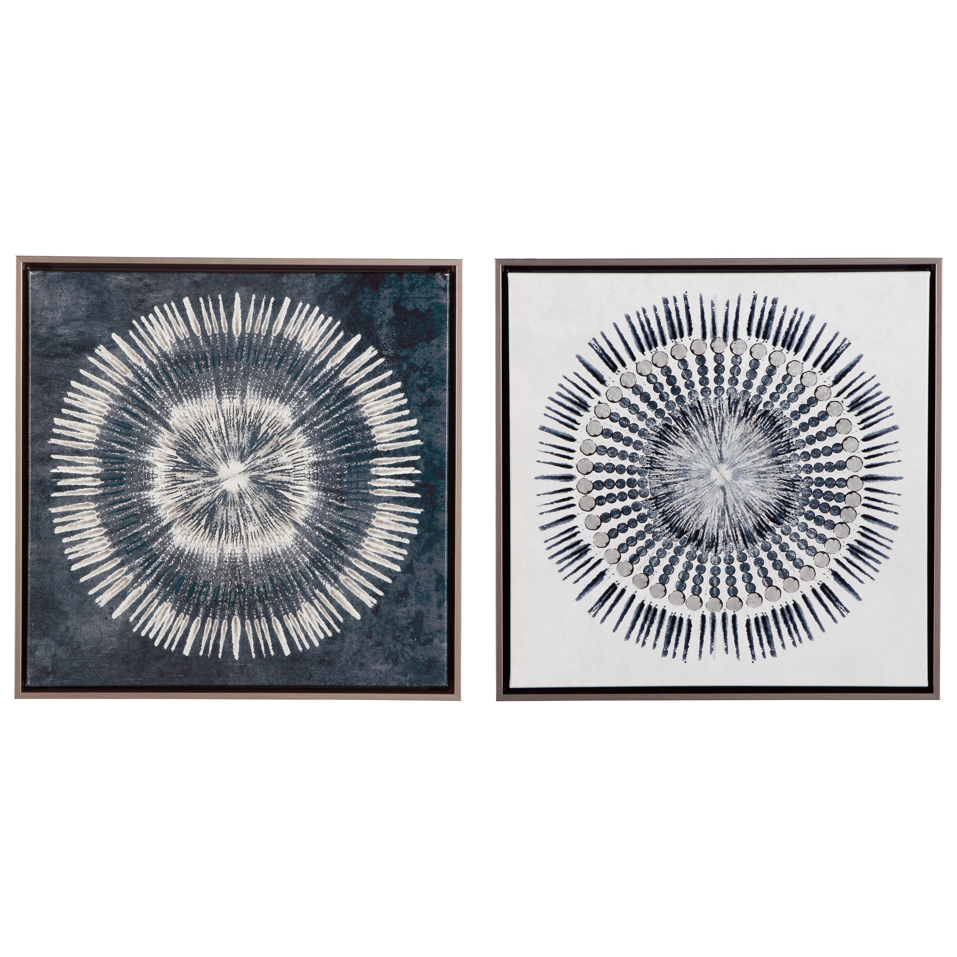 Signature Design By Ashley Wall Art Monterey Blue White Wall Art Set Rune S Furniture Prints Paintings