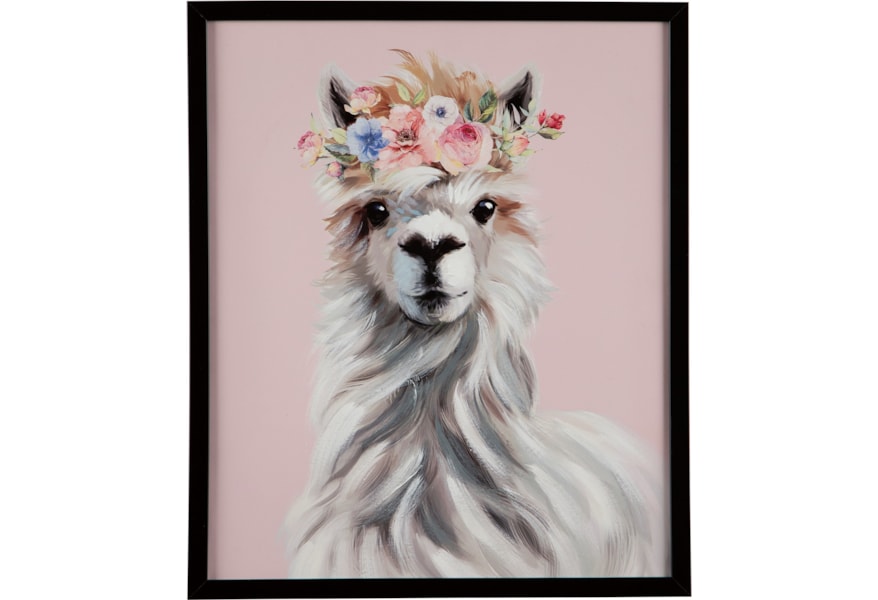 Signature Design By Ashley Wall Art A8000186 Josie Pink White Gray
