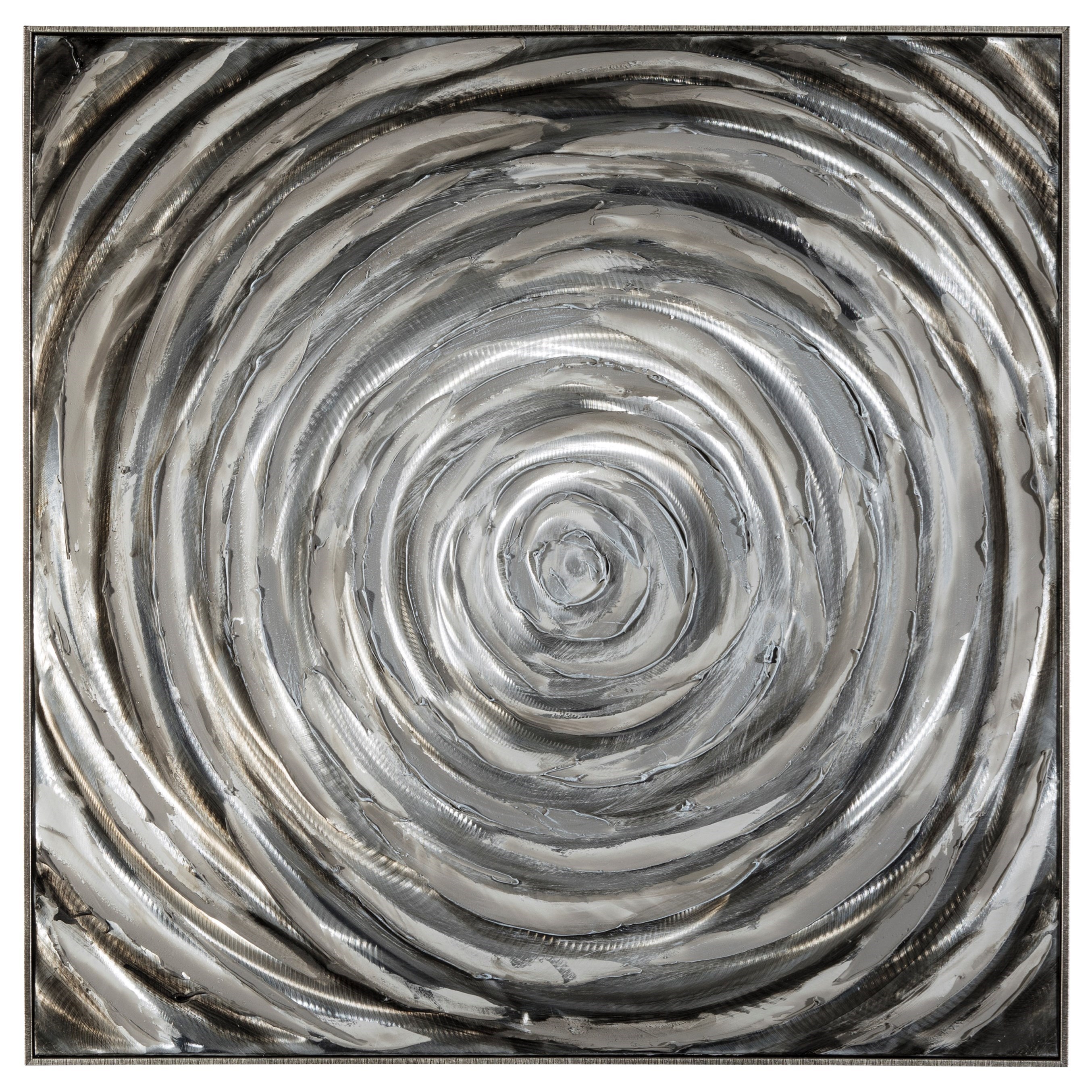 Ashley Signature Design Wall Art A8000219 Adda Silver Gray Wall