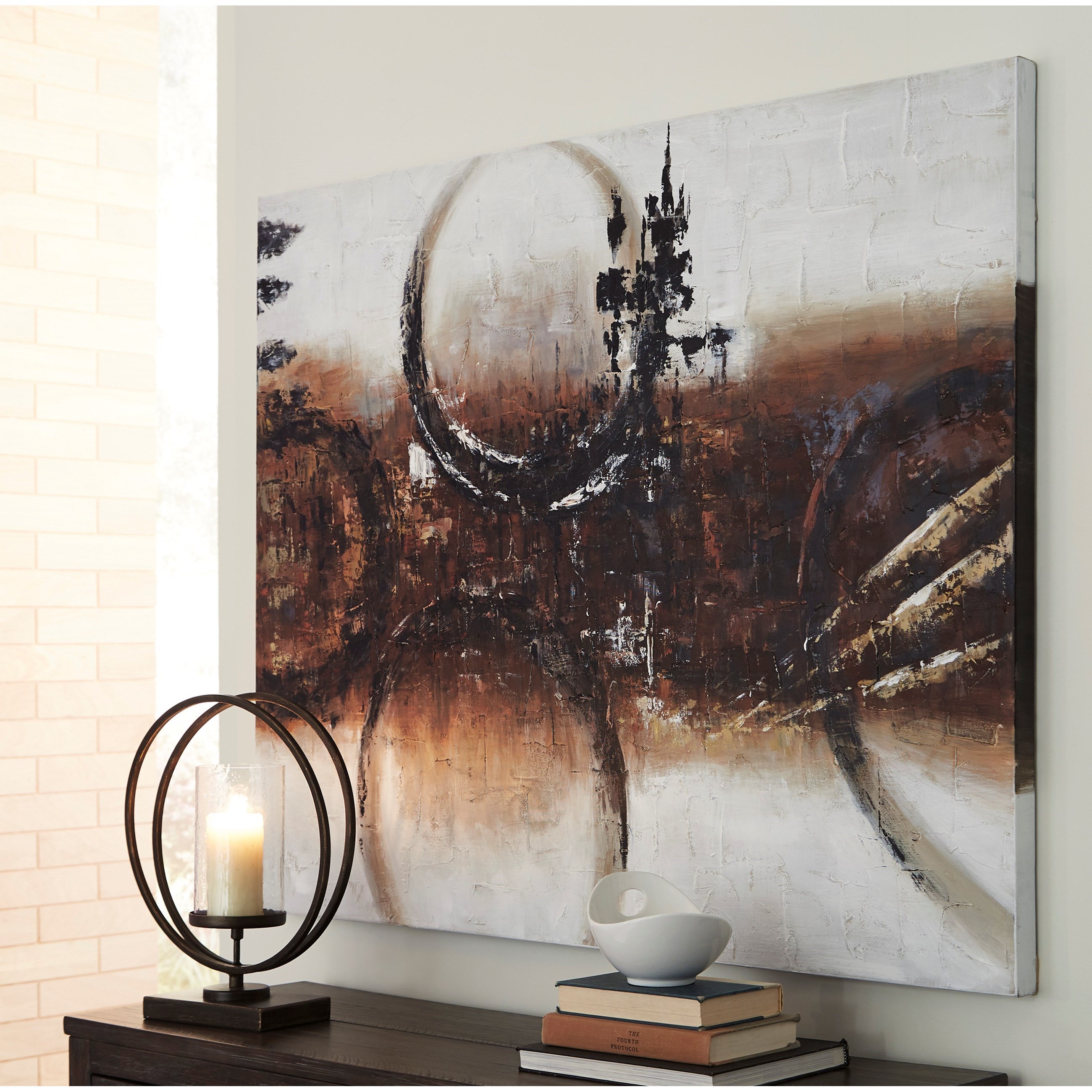 Signature Design By Ashley Wall Art Jonco Brown Black White Wall Art Royal Furniture Prints Paintings