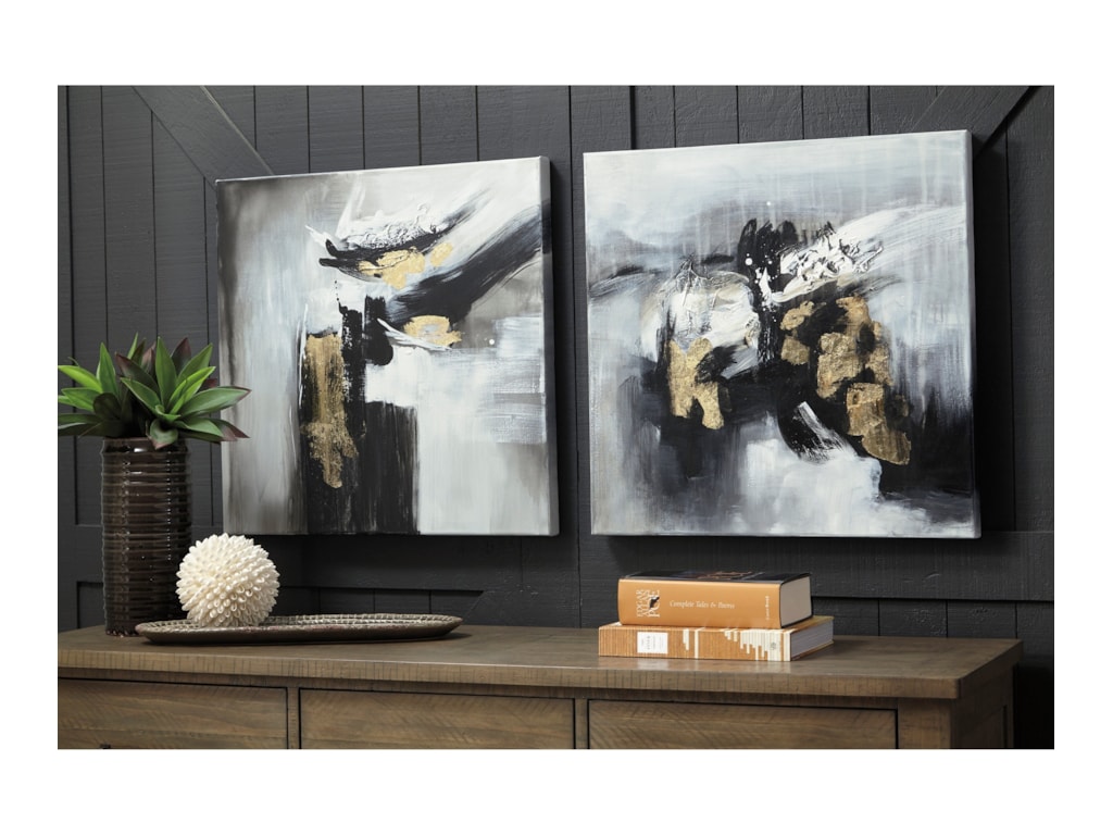 pics Black White And Gold Wall Art furniture barn