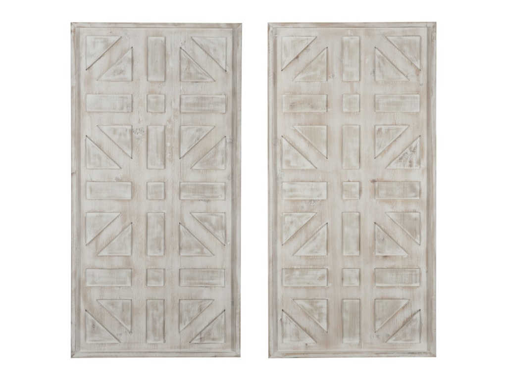 Signature Design By Ashley Wall Art Dubem Antique White Decor Signature Design By Ashley Wall Artdubem Antique White Decor Set