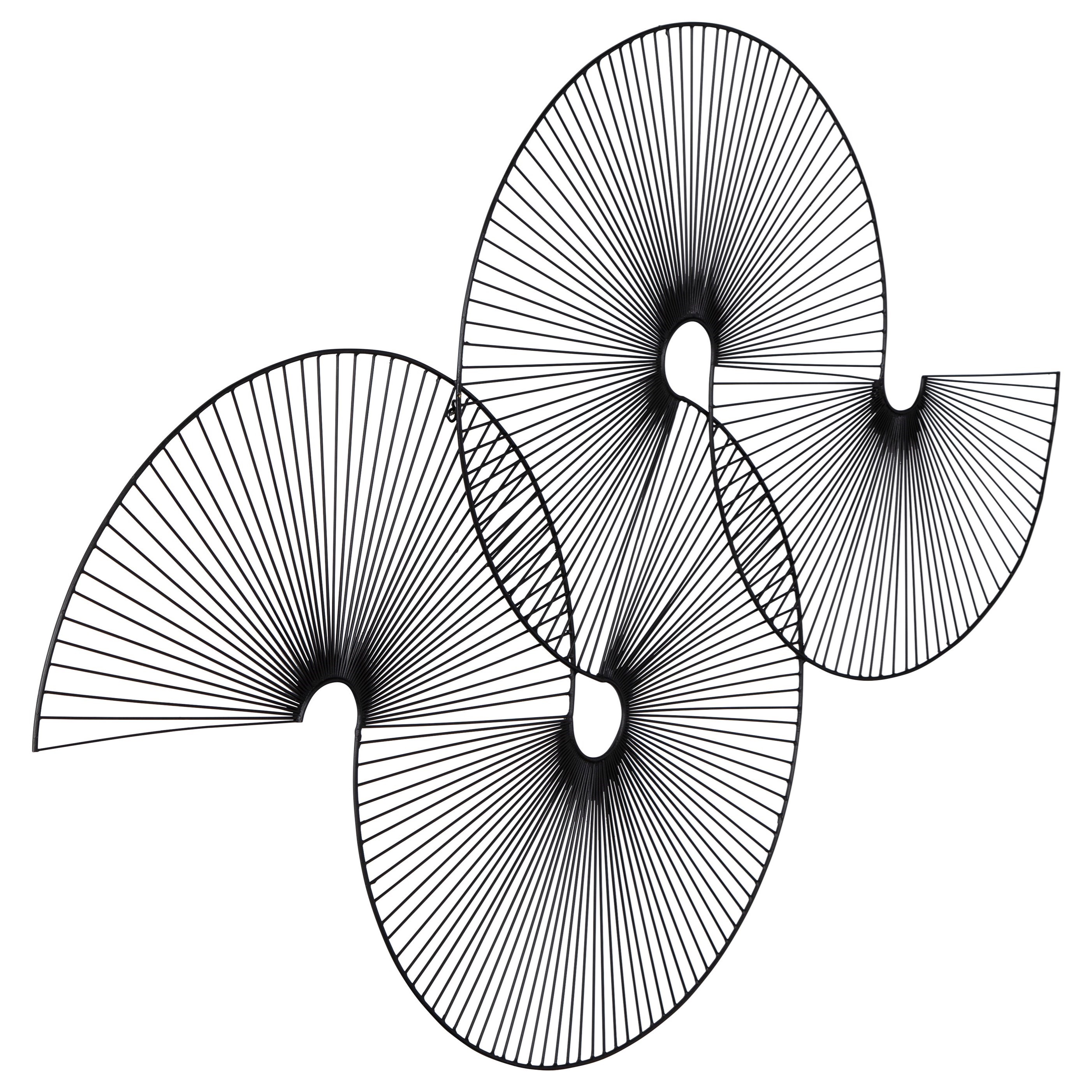 Ashley Signature Design Wall Art A8010129 Burris Black Indoor