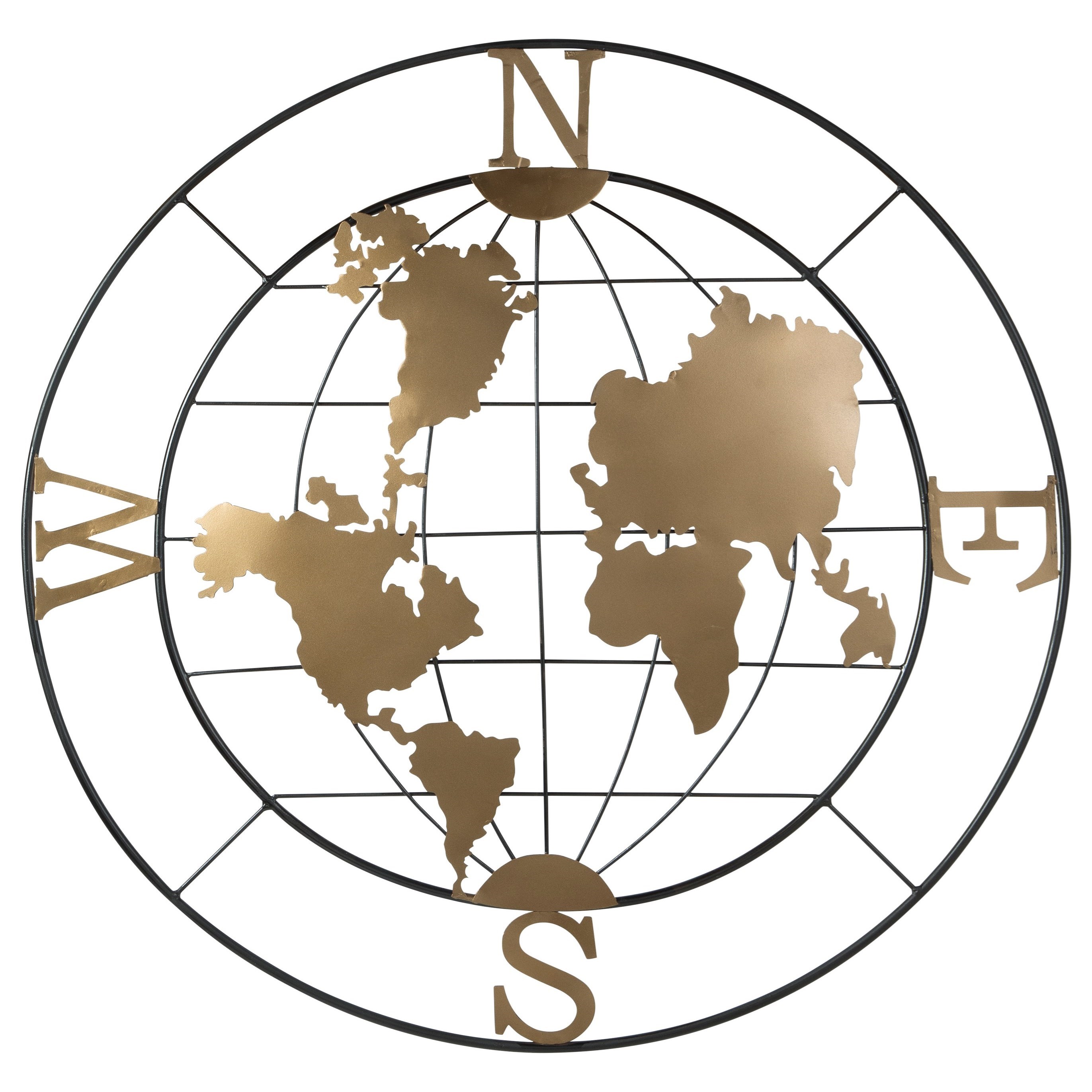 Signature Design By Ashley Wall Art Brinly Black Gold Finish Wall