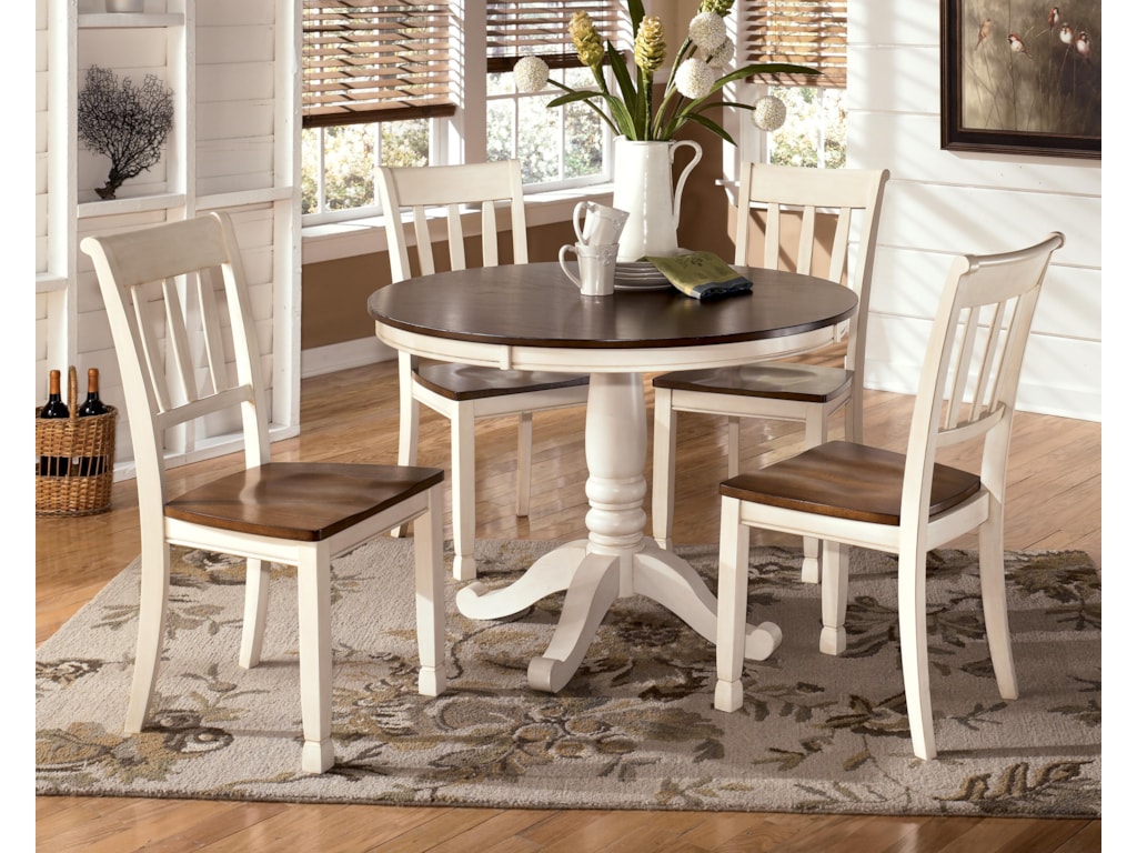 Cottage Round Pedestal White Kitchen Table 47 Zin Home