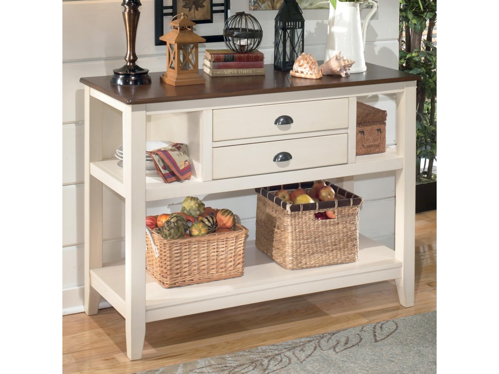 Signature Design By Ashley Whitesburg Two Tone Dining Room Server Whitesburg Two Tone Dining Room Server By Signature Design Ashley