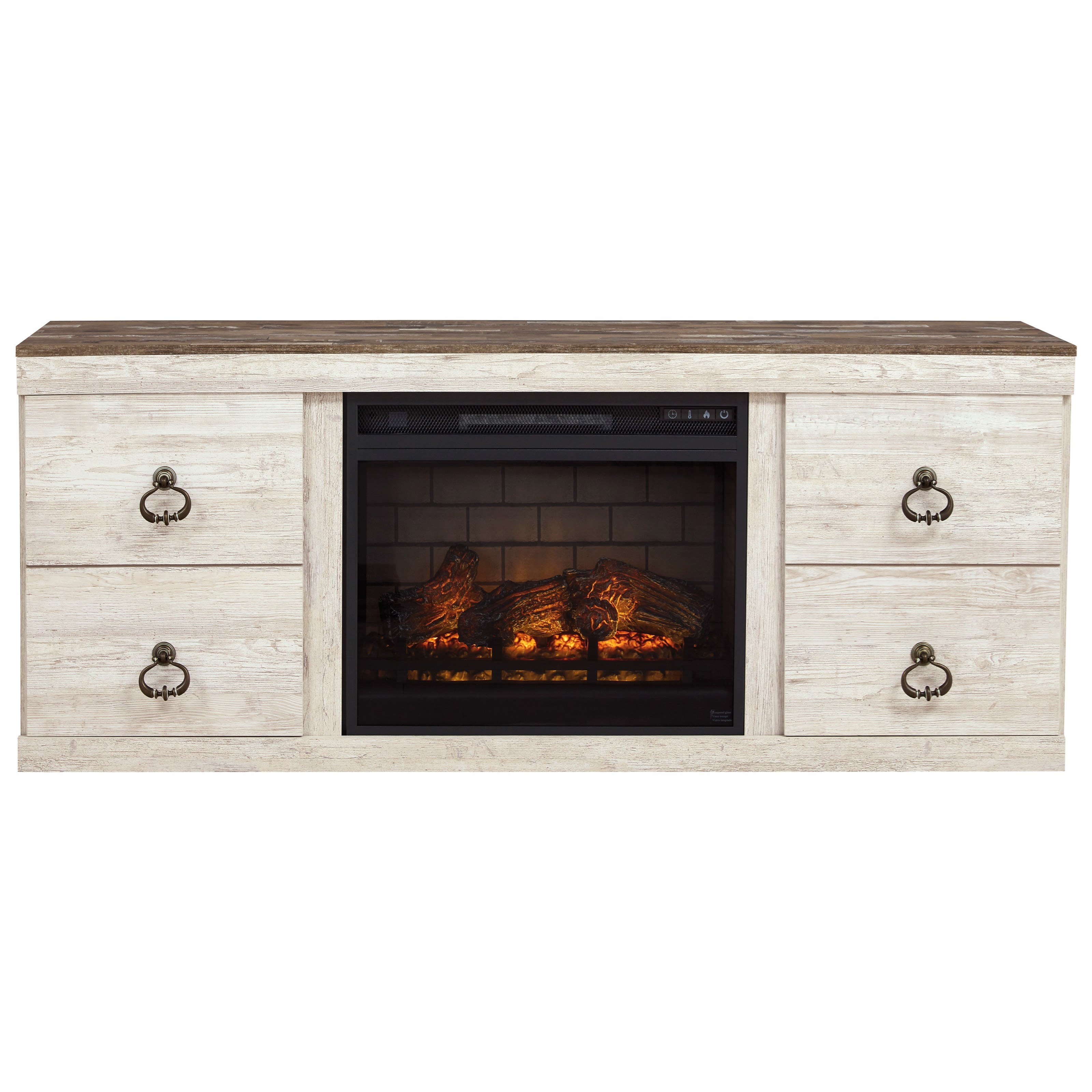 Signature Design By Ashley Willowton Coastal Cottage Fireplace