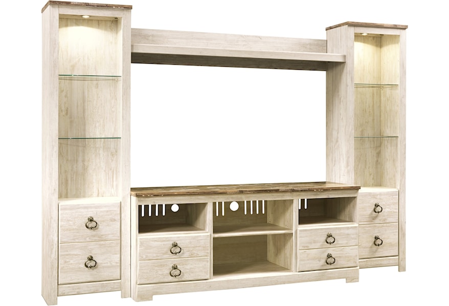 Signature Design By Ashley Willowton Entertainment Center With