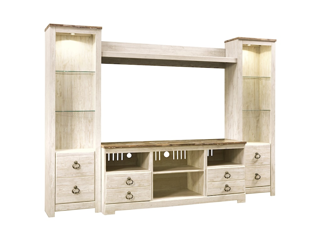Willa Entertainment Center With Piers Ruby Gordon Home Wall Unit