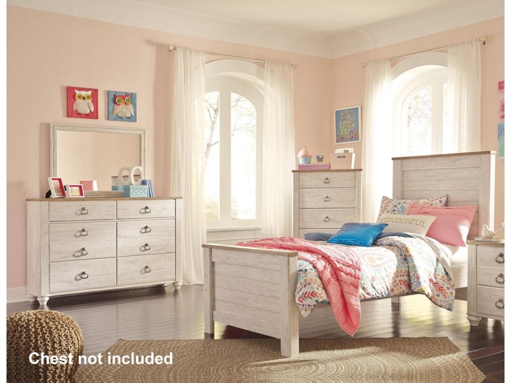 Signature Design By Ashley Willowton Twin Bedroom Group Royal Furniture Bedroom Groups