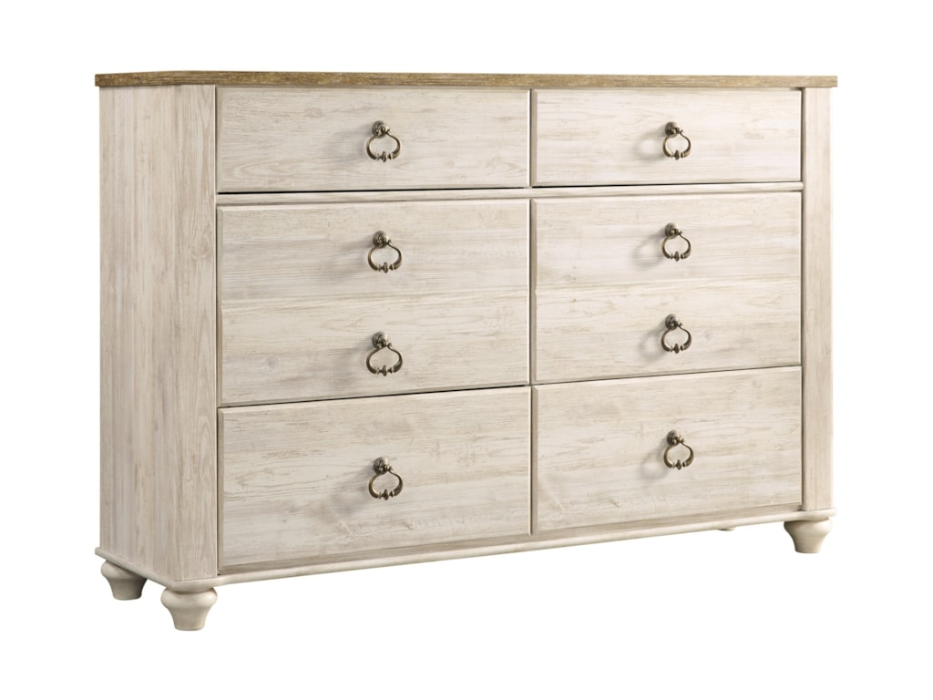 Signature Design By Ashley Willowton B267 21 Small Scale 6 Drawer