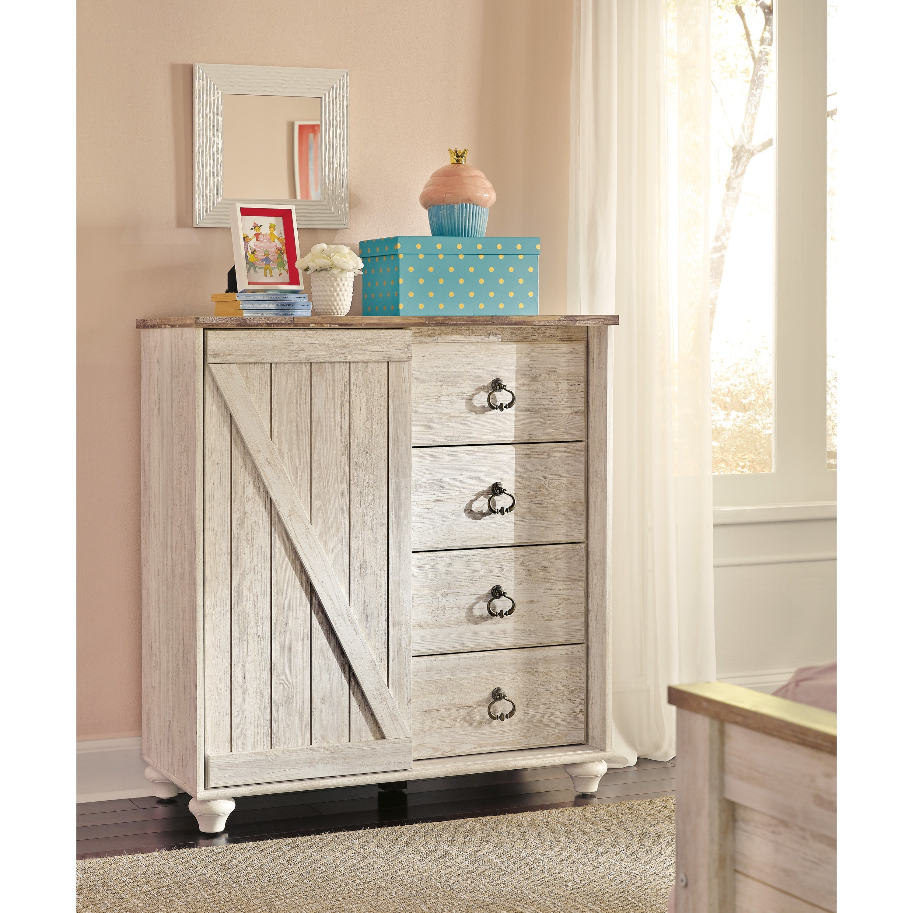 Signature Design By Ashley Willowton B267 48 Dressing Chest With