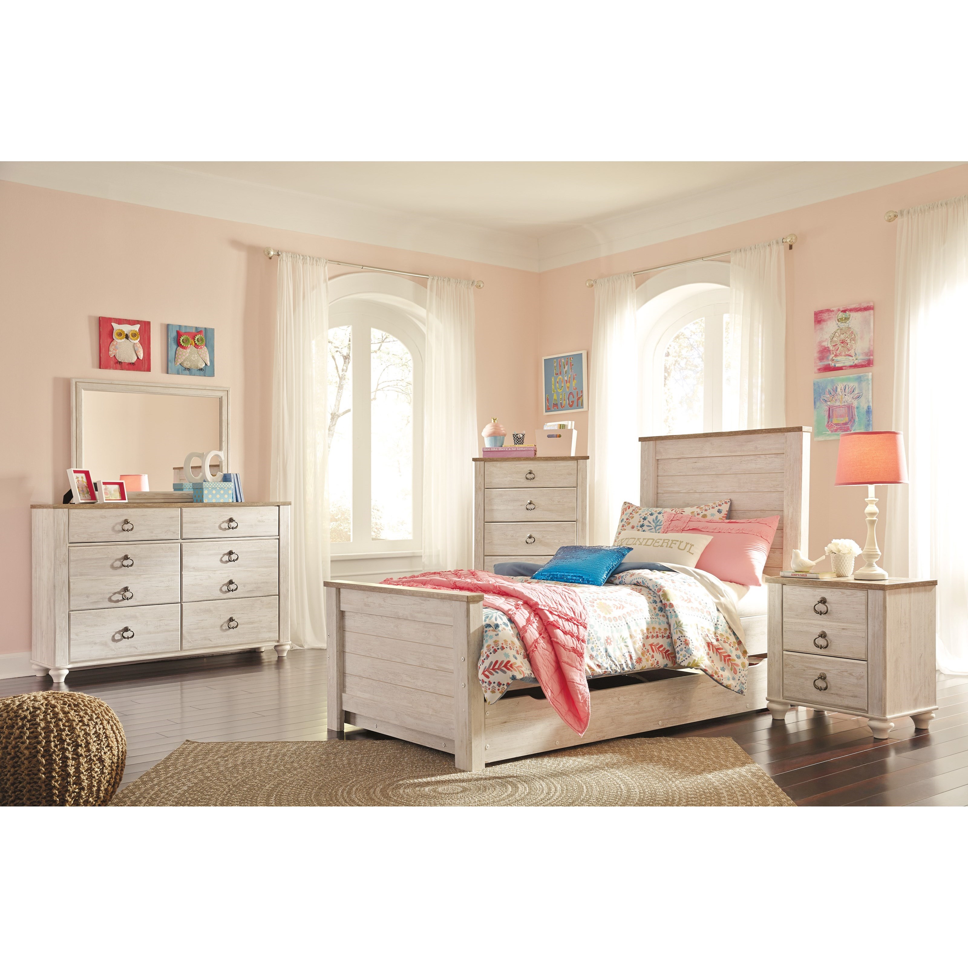 willowton twin panel bed