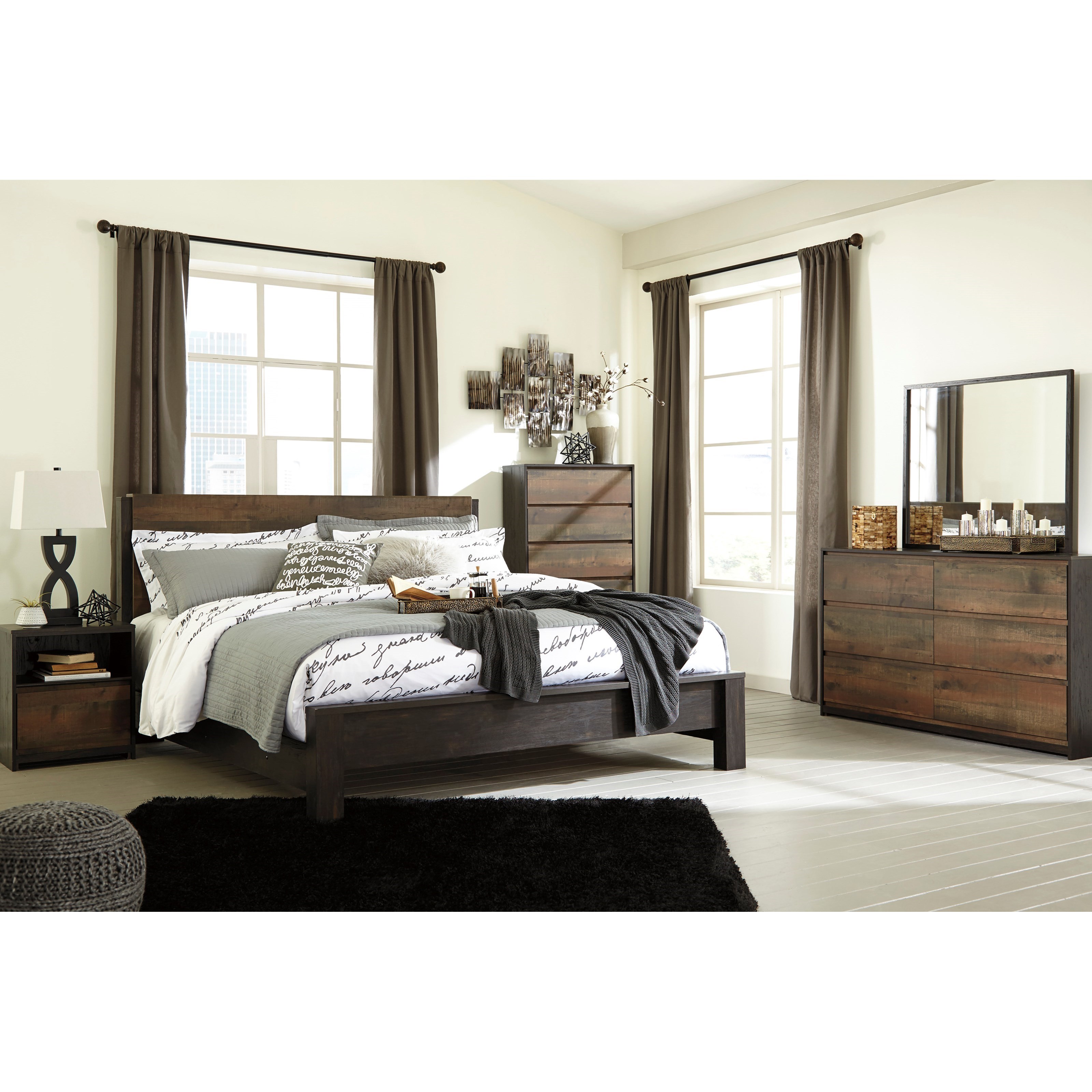 Signature Design By Ashley Windlore King Bedroom Group Wayside Furniture Bedroom Groups