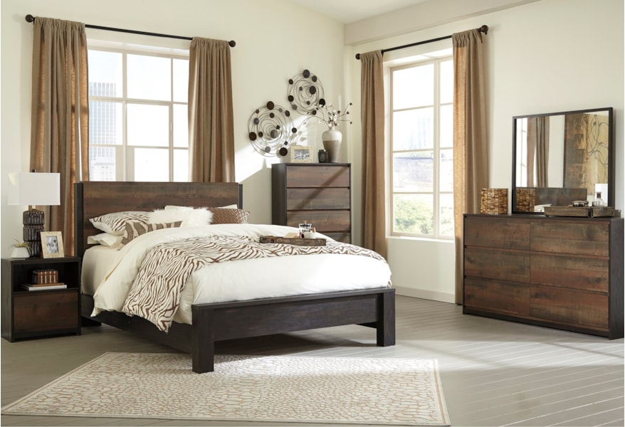 Signature Design By Ashley Windlore Q Bedroom Group 2 Queen Bedroom Group Home Furnishings Direct Bedroom Groups