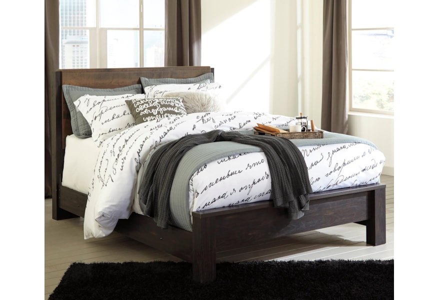Signature Design By Ashley Windlore Modern Rustic Queen Panel Bed