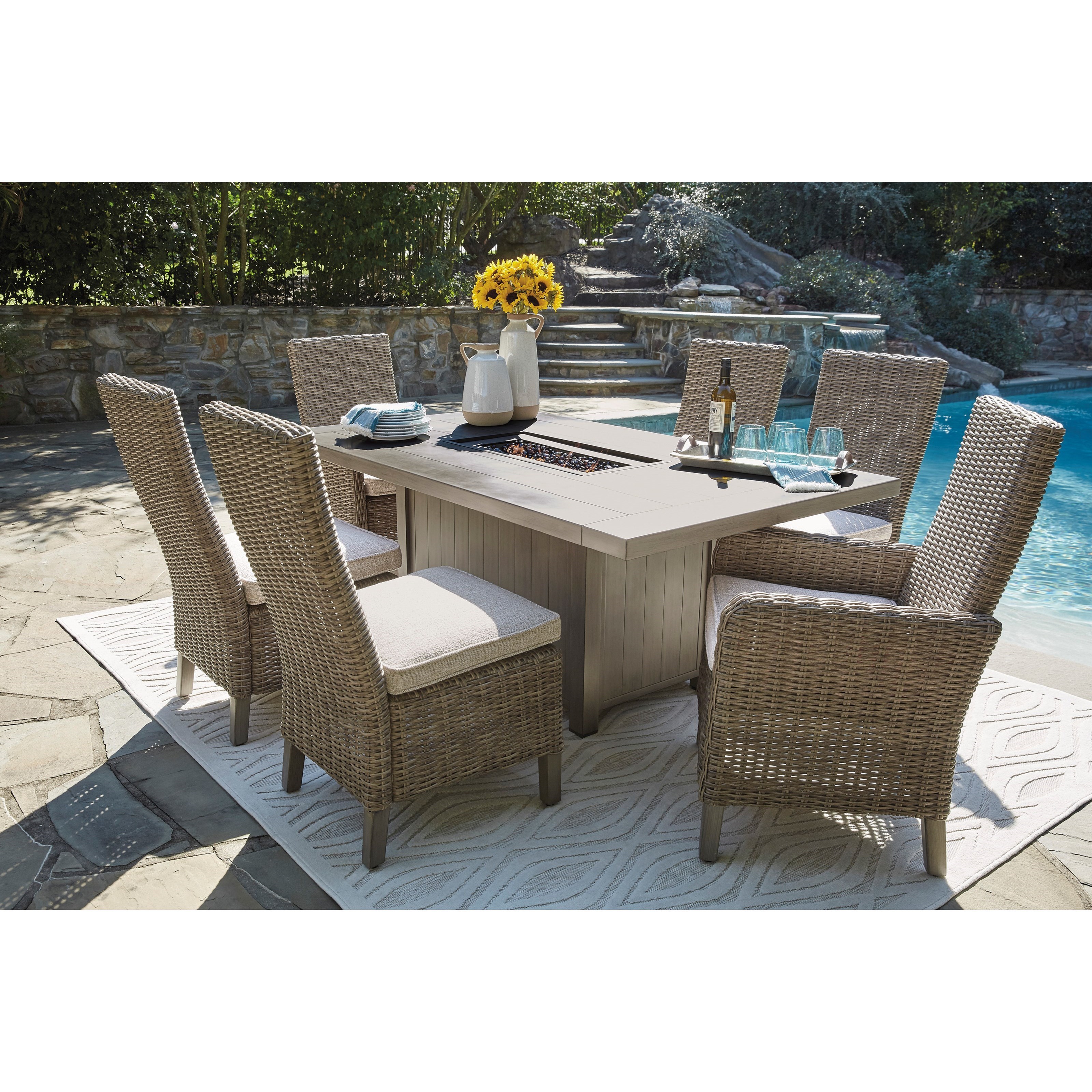 fire table dining table