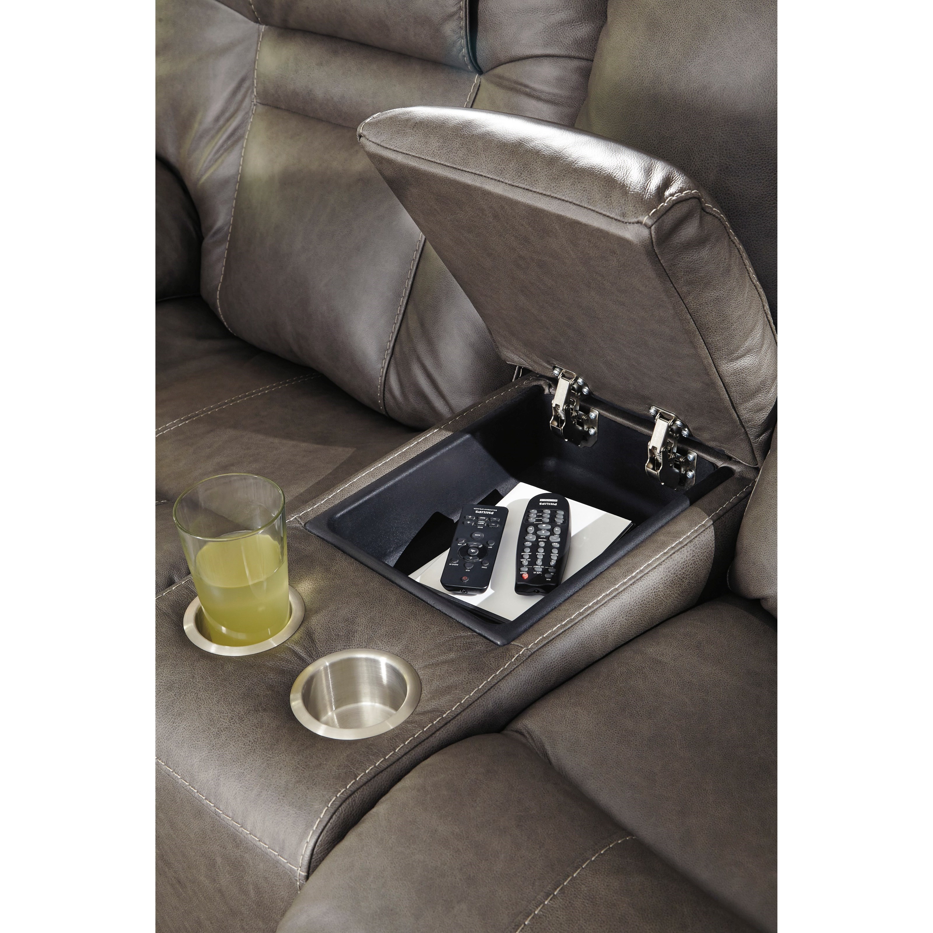 Signature Design By Ashley Wurstrow Power Reclining Loveseat With