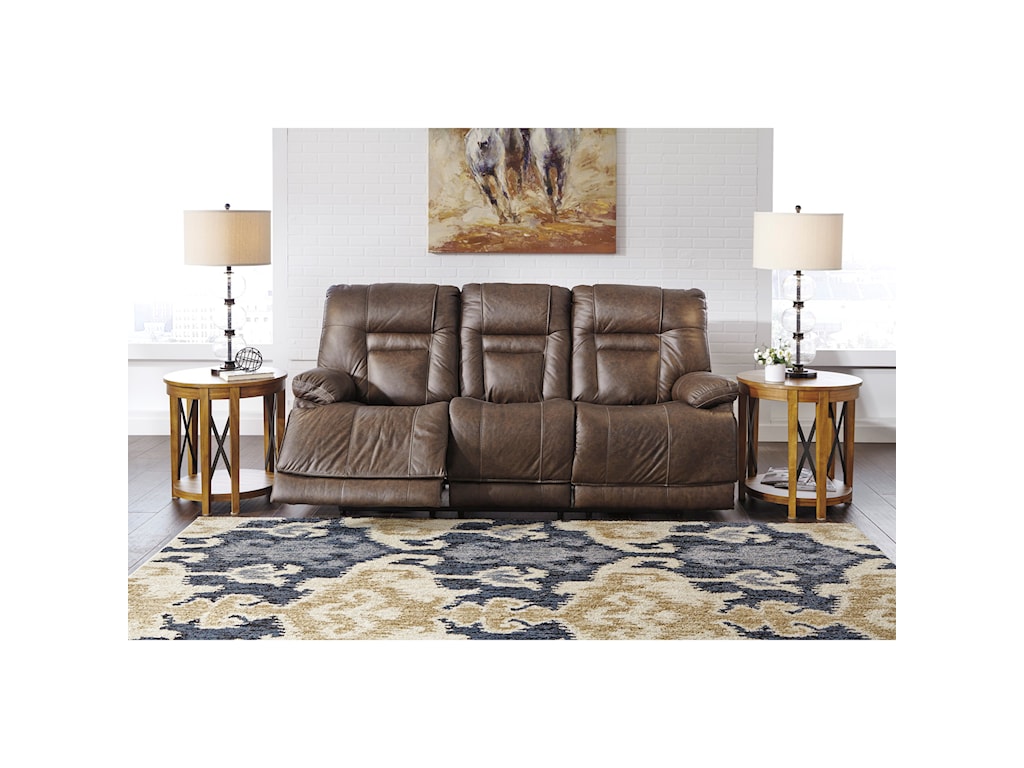 ashley furniture signature design leather sofa