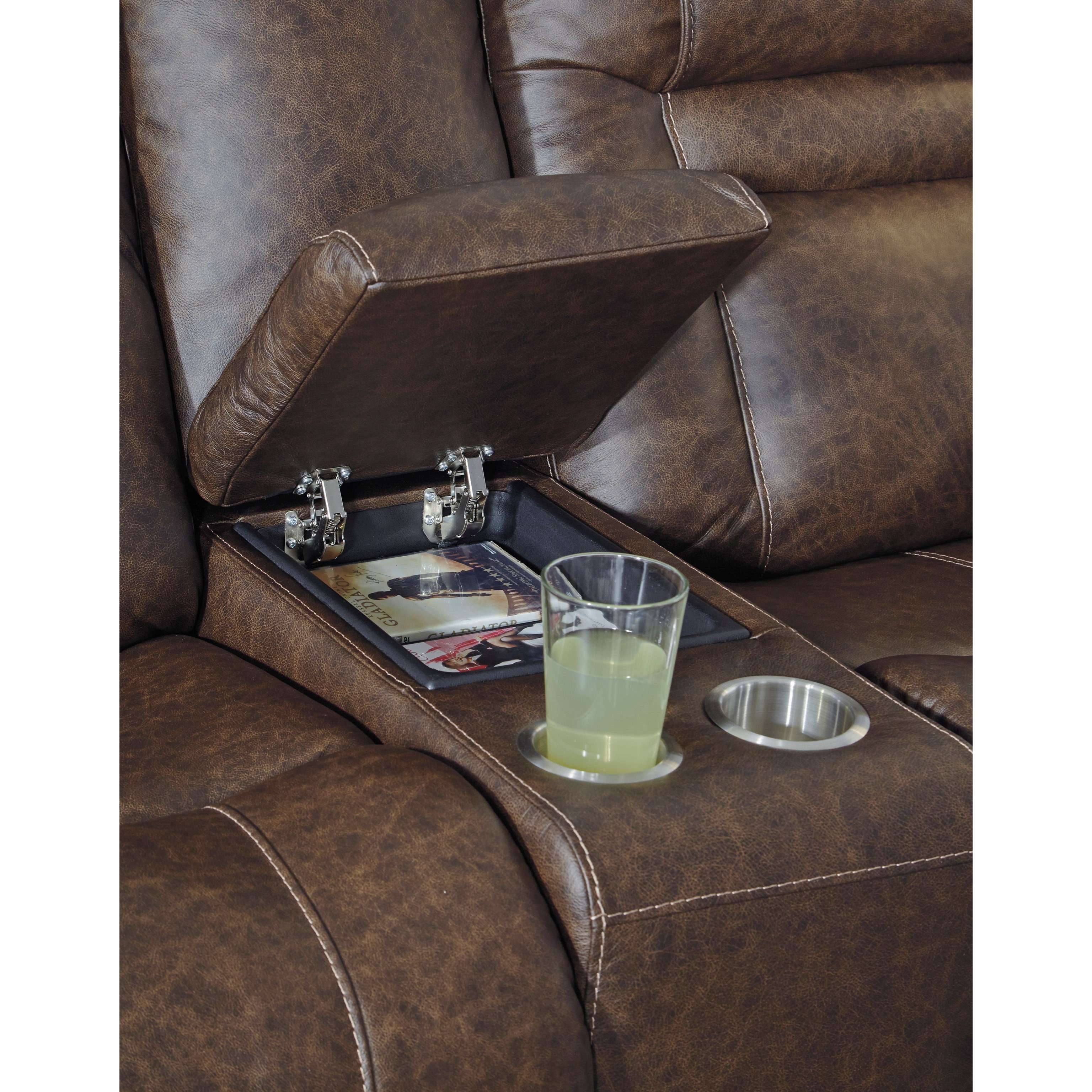 Signature Design By Ashley Wurstrow Power Reclining Loveseat With
