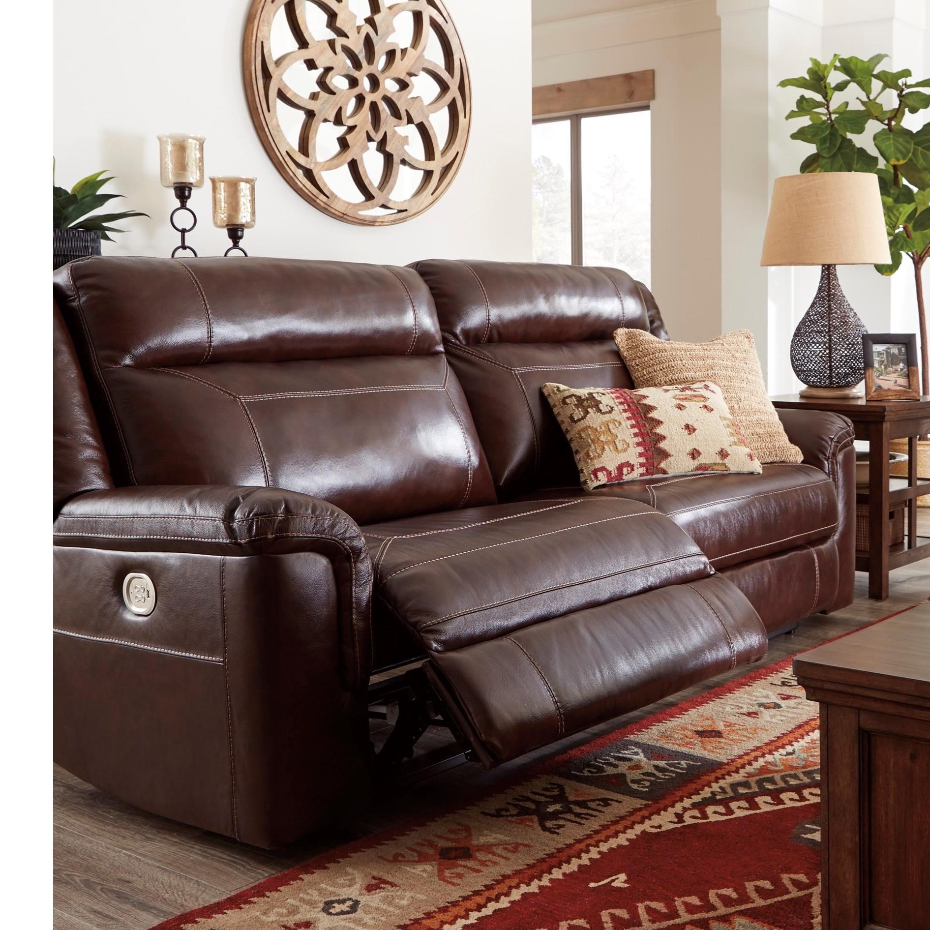 Ashley Signature Design Wyline 7170115 Power Reclining Sofa With