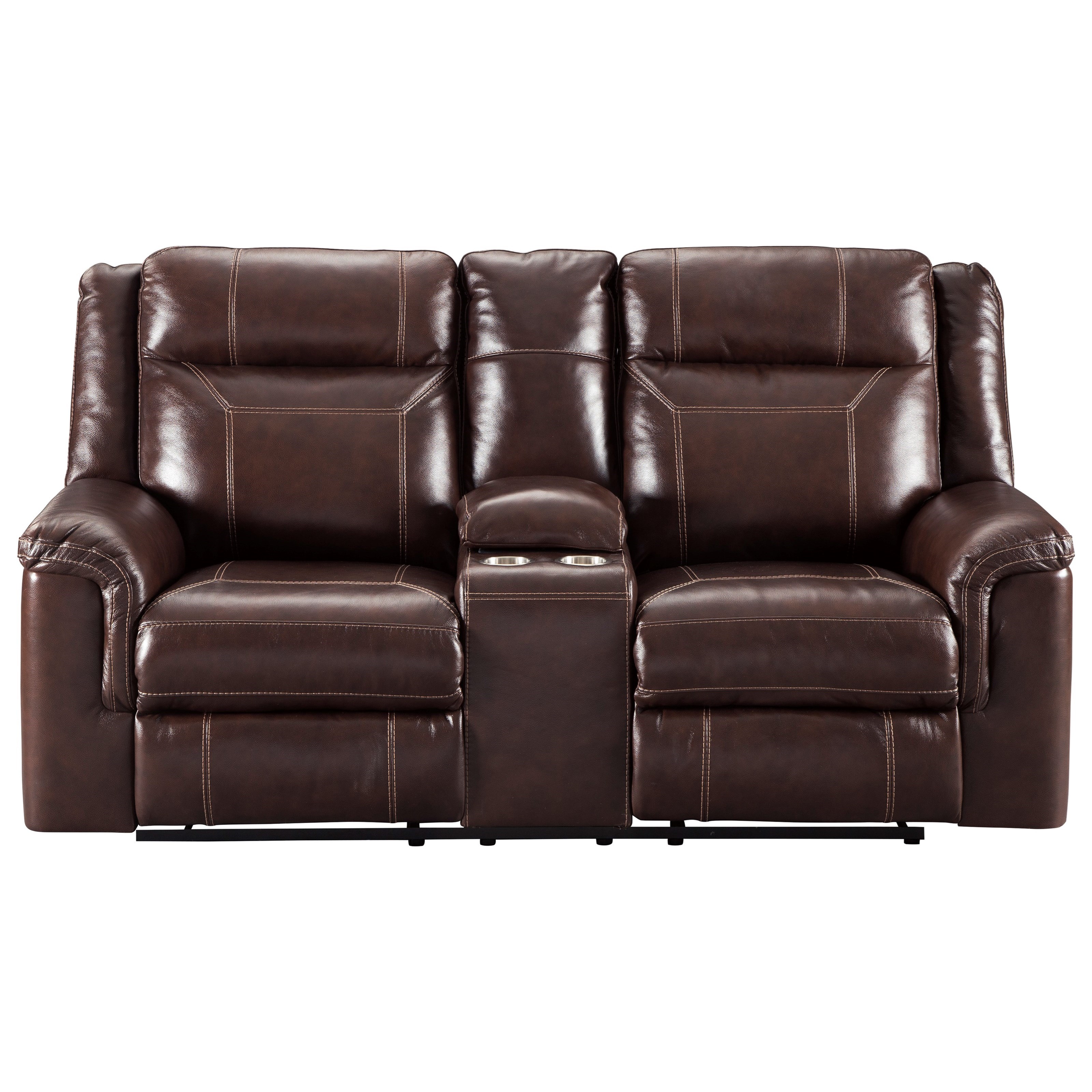 Styleline Wyline 7170118 Power Reclining Loveseat With Adjustable Headrest And Center Console Efo Furniture Outlet Reclining Loveseats
