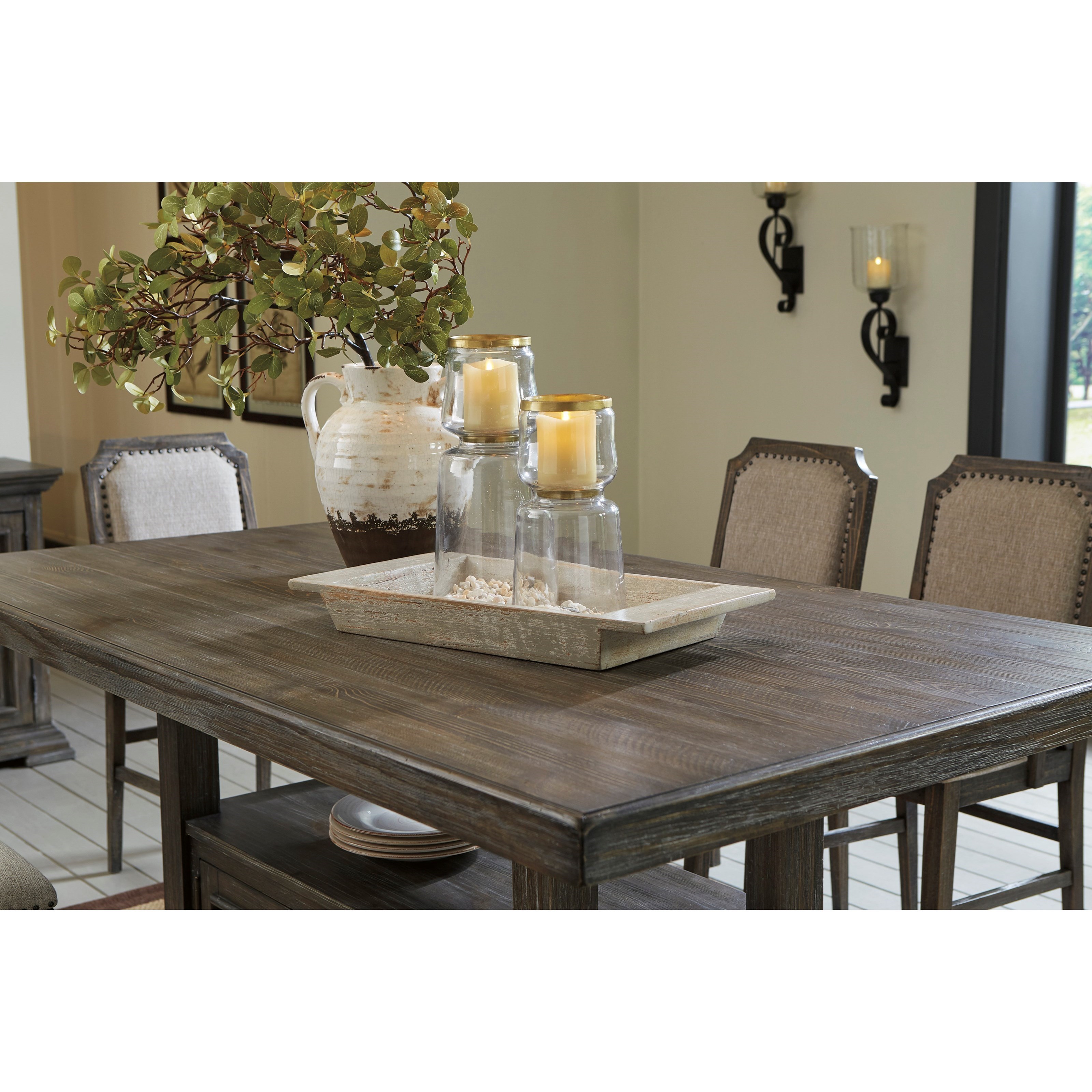 Ashley Signature Design Wyndahl 7 Piece Rect Counter Table W