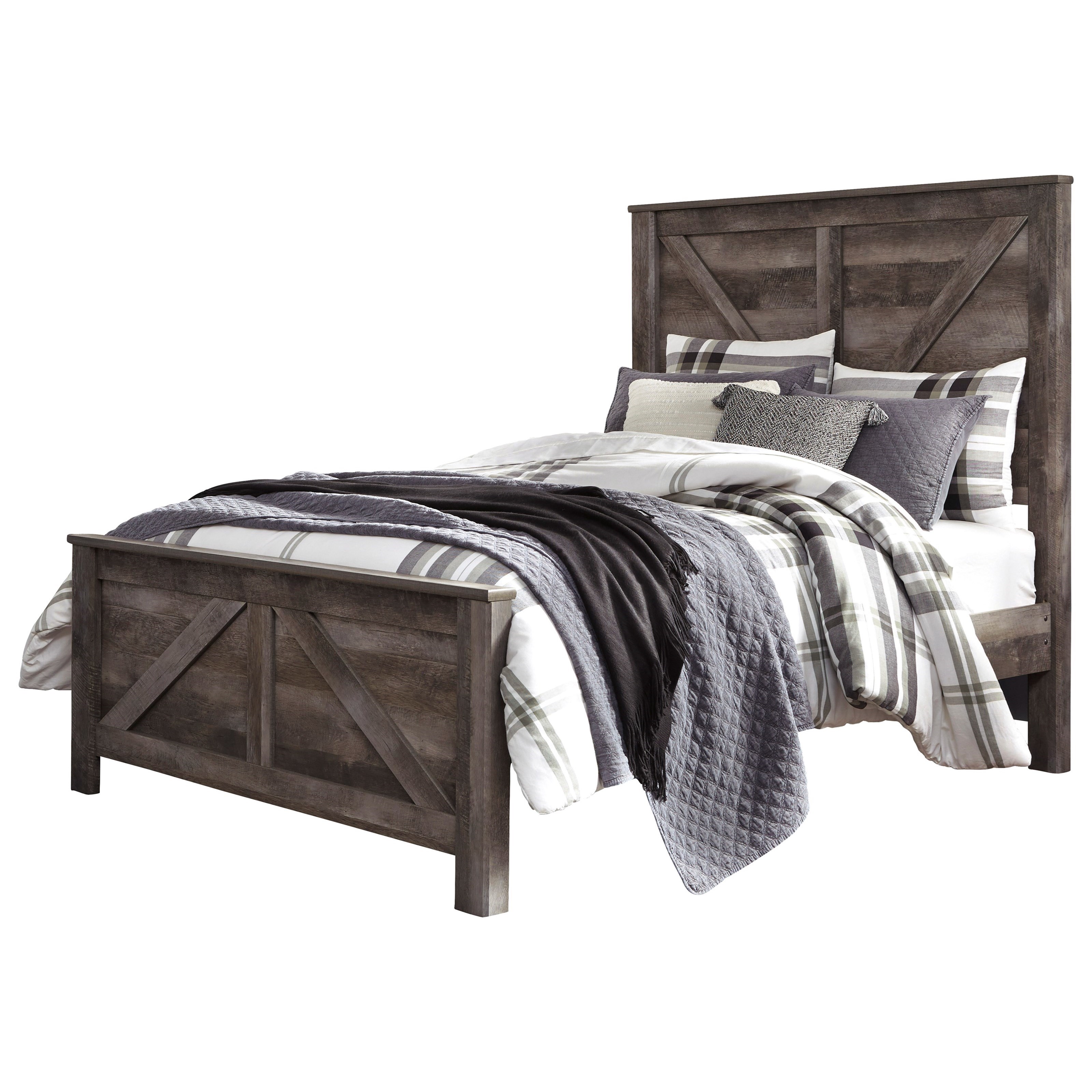 Signature Design By Ashley Wynnlow Queen Crossbuck Panel Bed Wayside Furniture Panel Beds