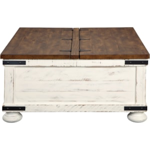 Signature Design By Ashley Wystfield Farmhouse Cocktail Table With