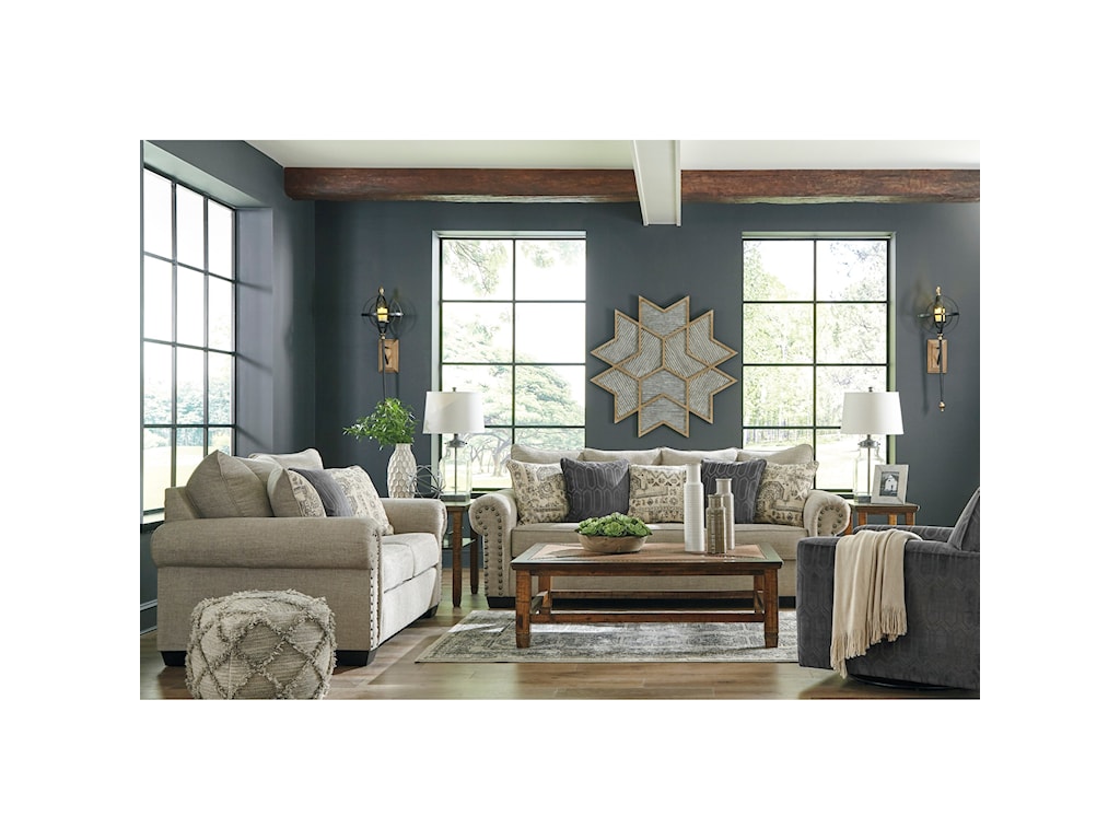 Signature Design By Ashley Zarina Stationary Living Room Group Wayside Furniture Stationary Living Room Groups