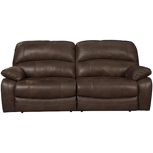 Signature Design By Ashley Zavier 2 Seat Reclining Sofa In Signature Design By Ashley Zavier 2 Seat Reclining Sofa In Brown Faux Leather