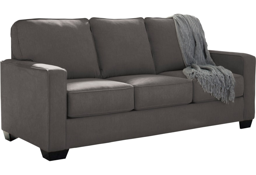 Signature Ziggy Full Sofa Sleeper With Memory Foam Mattress Walker S Furniture Sleeper Sofas