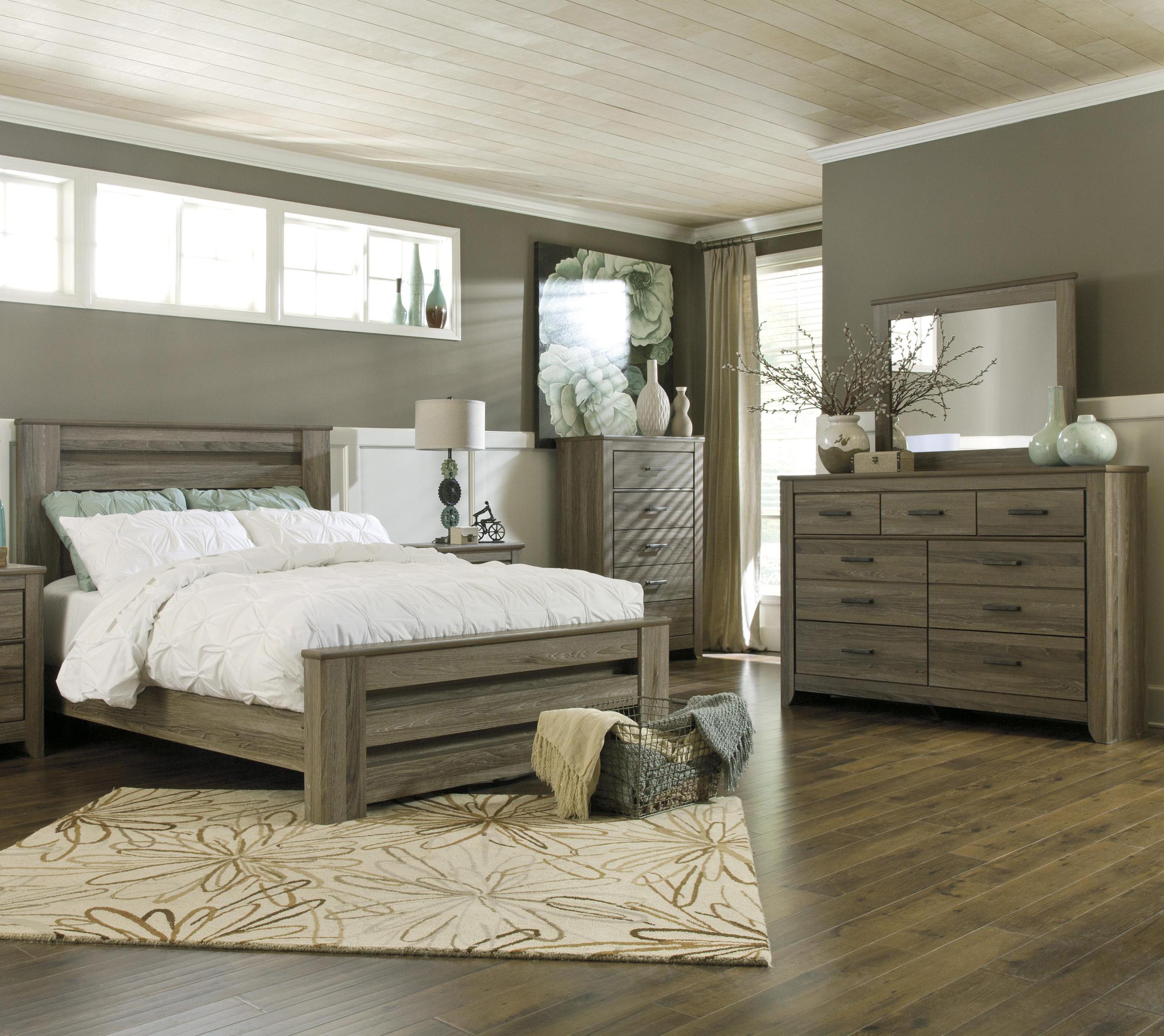 Signature Design By Ashley Zelen B248 Q 4pc Group 2 4 Piece Queen Bedroom Group Pilgrim Furniture City Bedroom Group