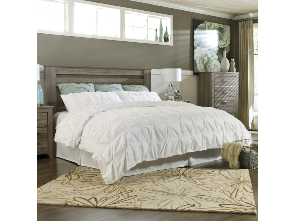 Styleline Barnwood B248 68 King California Panel Headboard In Barnwood King California Panel Headboard In Warm Gray Rustic Finish By Styleline