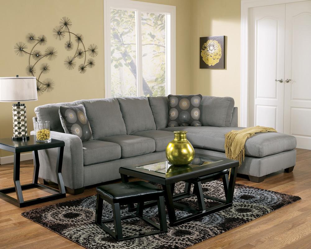Signature Design By Ashley Zella Charcoal Contemporary Sectional