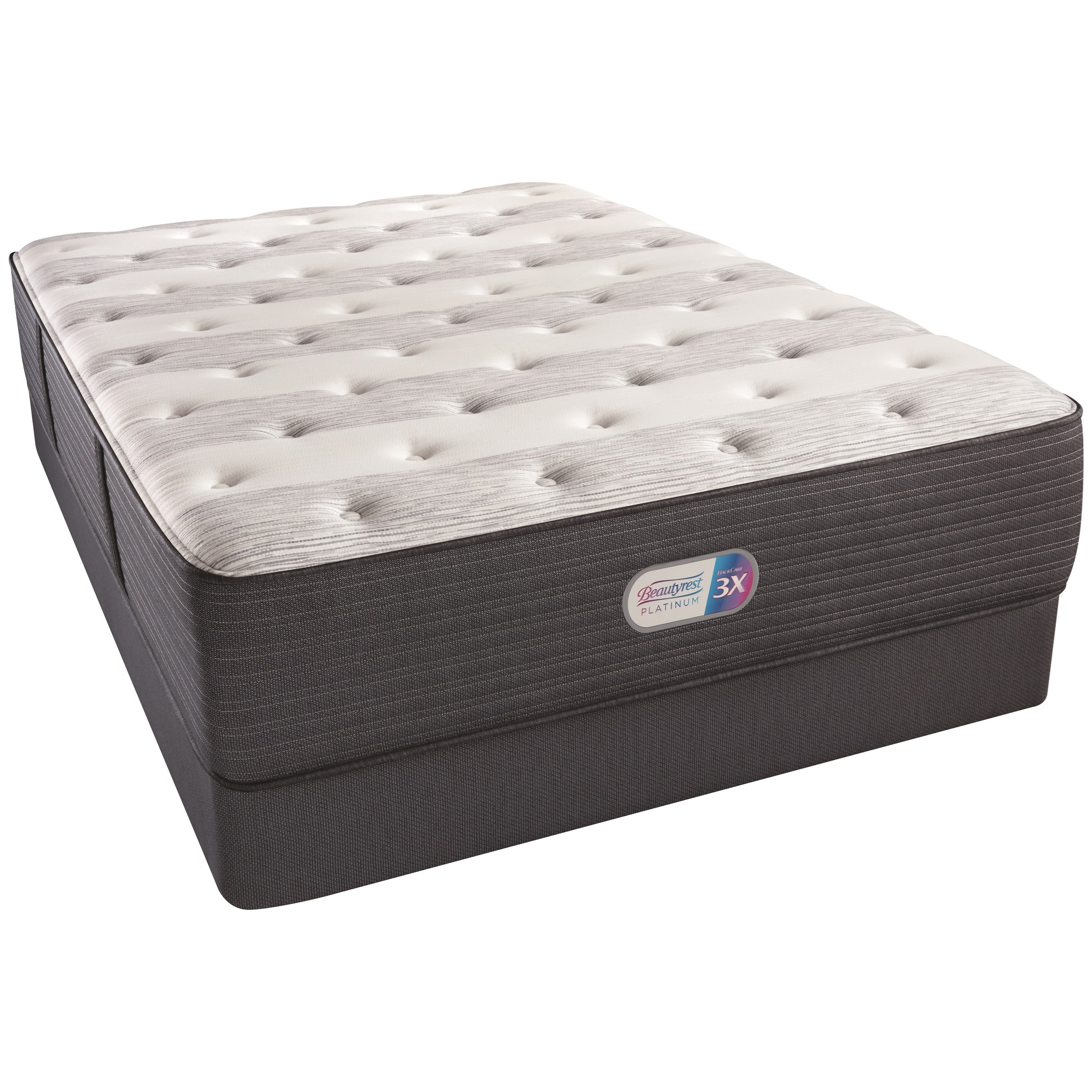 Beautyrest Br Platinum Foxdale Valley Luxury Firm Queen 14 1 2 Luxury Firm Coil On Coil Mattress And Triton Foundation Superstore Mattress And Box Spring Sets