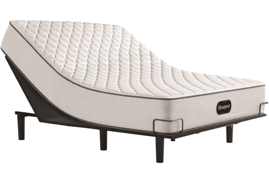 Beautyrest Beautyrest Reliant Firm 700810004 1050 700754765 7550 Queen 11 1 2 Firm Pocketed Coil Mattress And Advanced Motion Adjustable Base Gill Brothers Furniture Mattress And Box Spring Sets