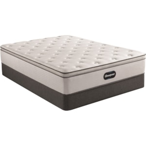Beautyrest Br800 Plush Pt Queen 13 1 2 Plush Pillow Top Pocketed Coil Mattress And 9 Foundation Walker S Mattress Mattress And Box Spring Sets