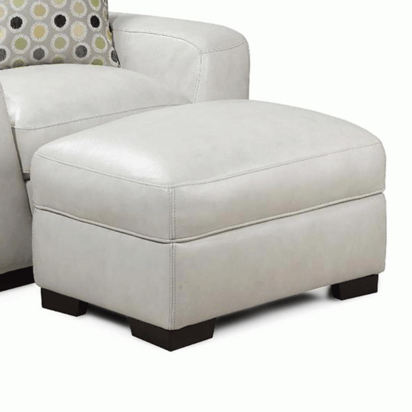 Simon Li Alpha Leather Match Storage Ottoman Story Lee Furniture Ottomans