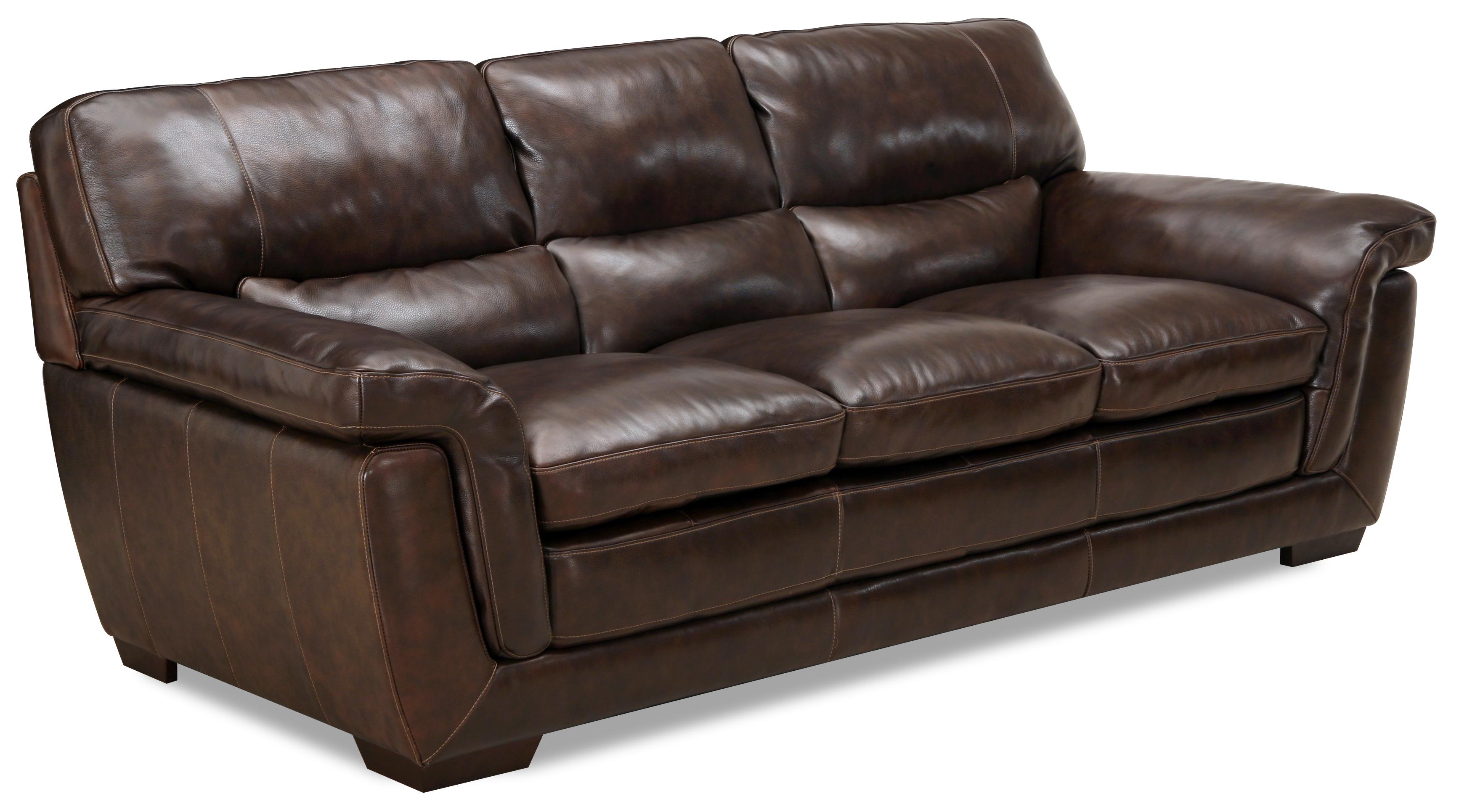 Simon Li 6956 Plush Pillow Padded Leather Sofa Story Lee