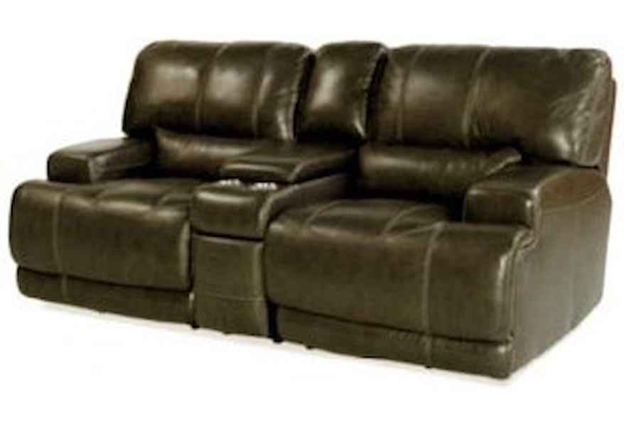 Simon Li Placier Leather Match Power Reclining Loveseat With Console Story Lee Furniture Reclining Love Seats