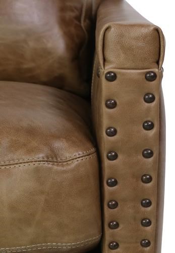 Valente Leather Valente Leather Leather Chair and Ottoman
