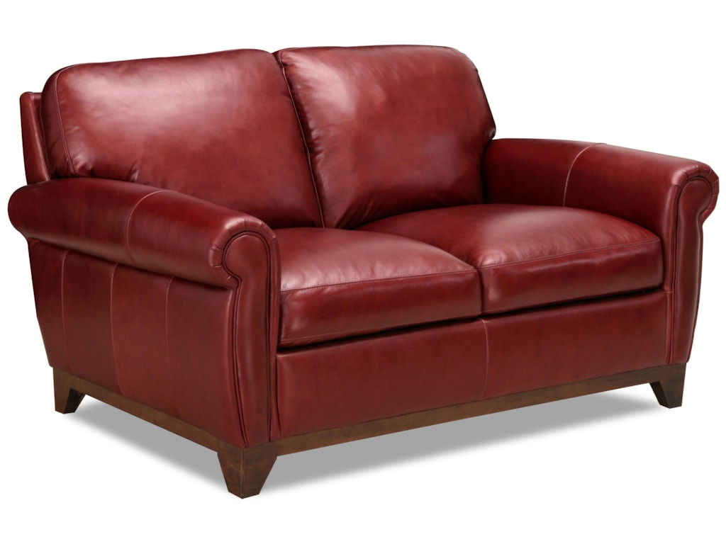 Simon Li 6677 Casual Rolled Arm Love Seat With Exposed Simon Li 6677 Casual Rolled Arm Love Seat With Exposed