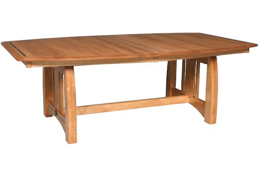 Simply Amish Aspen Msa4272 Table With Ebony Inlay Dunk Bright