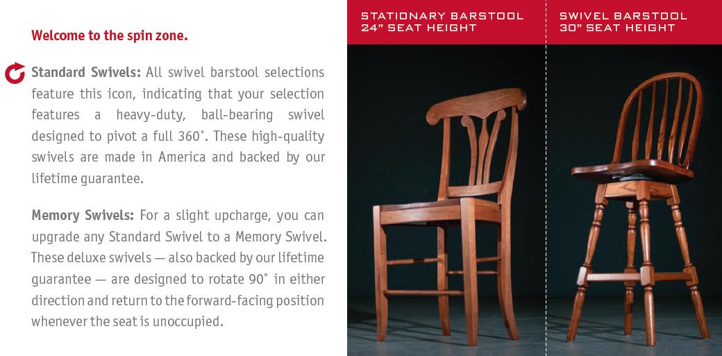 Simply Amish Aspen Saa24sbs W Swivel Barstool Dunk Bright