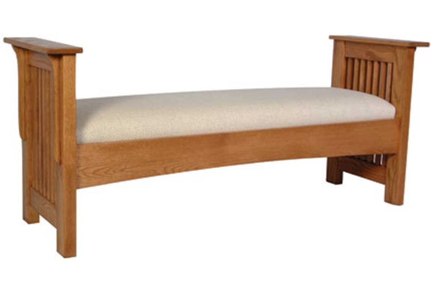 Simply Amish Prairie Mission Prairie Mission Santa Fe Bench Dunk